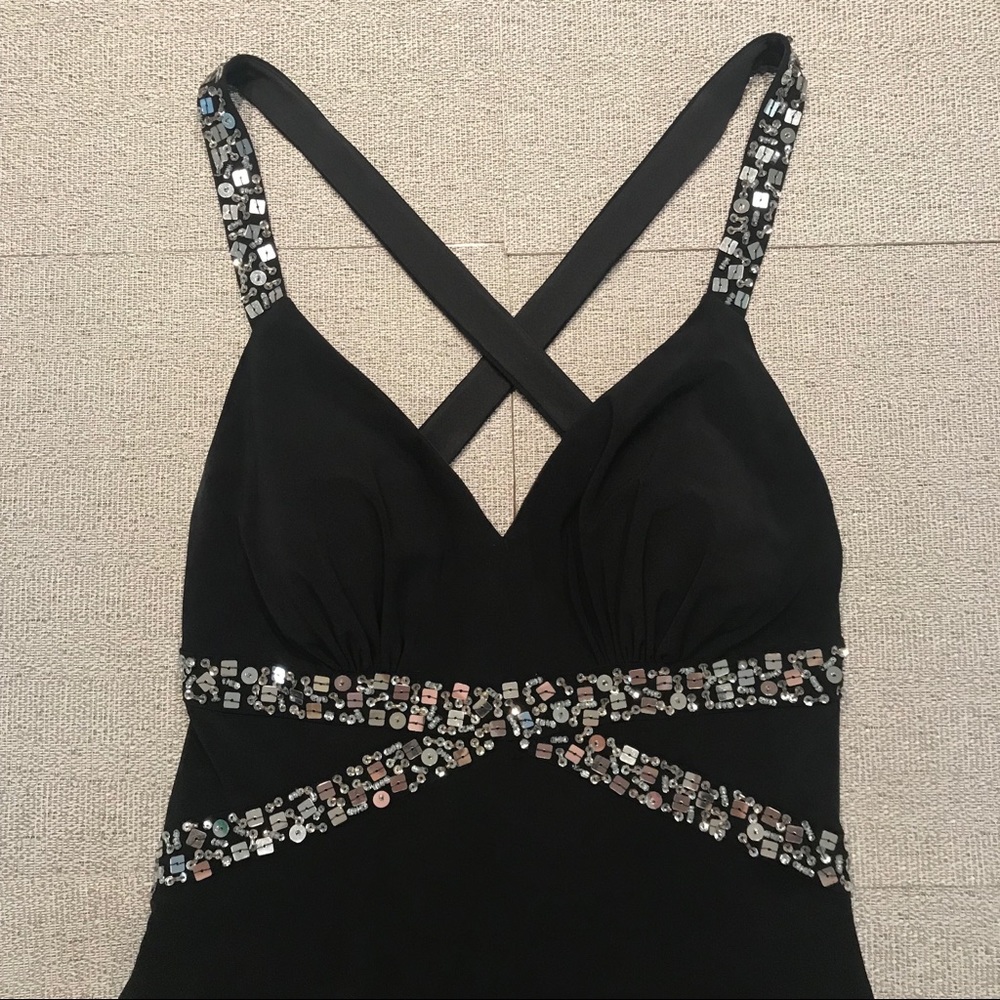 Beaded Backless Gown